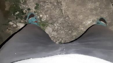We smoke and masturbates at the same time (smoking fetish, orgasm in clothes, public masturbation)