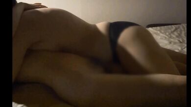 Japanese lesbian couple love biting, spanking and kissing