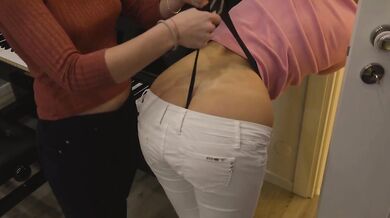 Piano Teacher Wedgie and Spanking her Student