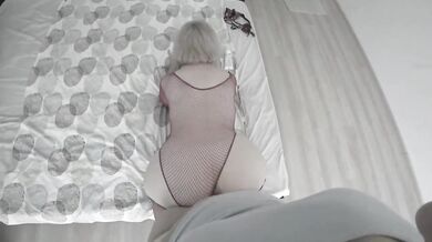 POV. Lesbian fucks mature bbw milf friend with huge natural boobs.