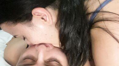 lesbian girl fucks my throat with her huge tongue