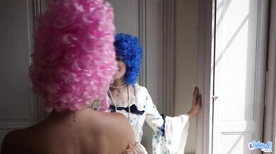 Two French Nobles licking pussies - LESBIAN ROLEPLAY