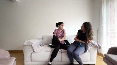 Not in bed, I don't want my husband to realize my lesbianity