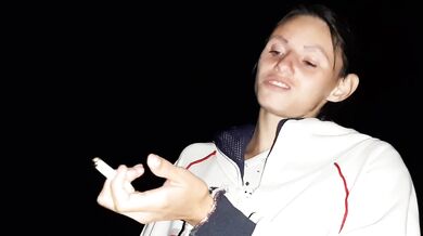 A real stranger girl paid for a cigarette with sex (With dirty talk) - Lesbian_illusion