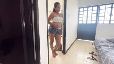 PETITE IN SCHOOL UNIFORM GETS FUCKED BY HER BIG BIG STEPMOTH
