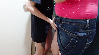 My girlfriend and I made a bet that she wouldn't be able to seduce the courier and I lost