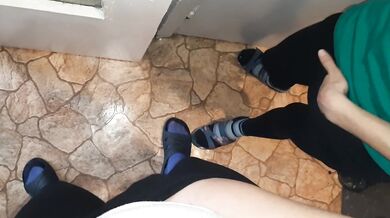 While my stepmom was cooking in the kitchen, my girlfriend and I were masturbating - IkaSmokS