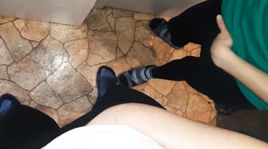 While my stepmom was cooking in the kitchen, my girlfriend and I were masturbating - IkaSmokS