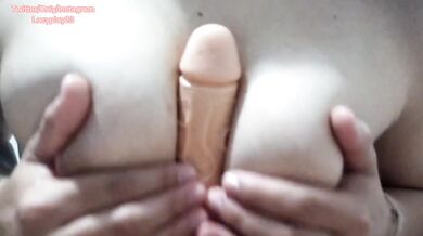 my girlfriend masturbates my silicone penis