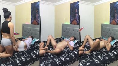 Lesbian uses vibrator with her girlfriend