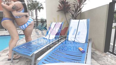 Poolside Piggy - Weight Gain Tease & Body Contrast Featuring Nadya BBW