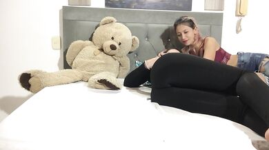 caressing my ex sister-in-law, riding, licking pussy and scissoring