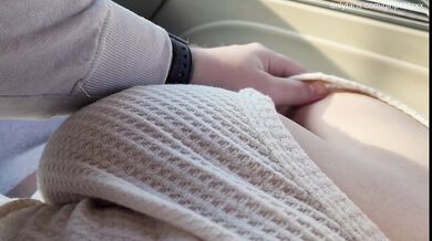 Touching Big Natural Boobs Stepsister after College 18+ in the Car