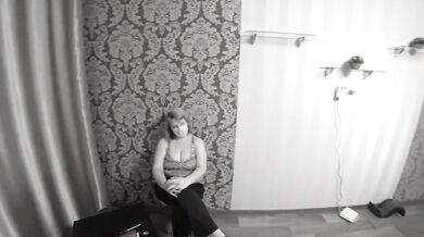 My lesbian friend squeezes my big tits and fucks me to orgasm with a dildo.