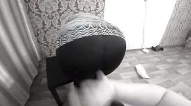 My lesbian friend squeezes my big tits and fucks me to orgasm with a dildo.