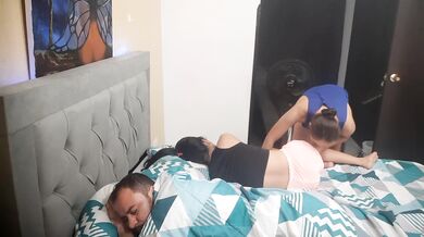 I fuck with my horny lover and my husband catches us