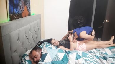 I fuck with my horny lover and my husband catches us