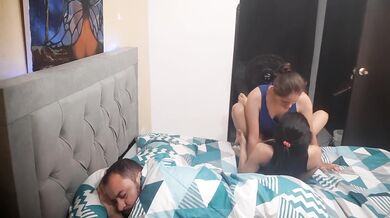 I fuck with my horny lover and my husband catches us