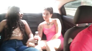 DRIVER RECORDS US WHILE WE MASTURBATE