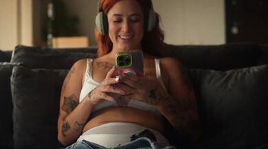 I find my friend having virtual sex, and convince her to have her first LESBIAN time with me