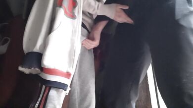 First we cum in our clothes, then we cum on our hands, and then we cum in each other’s hands