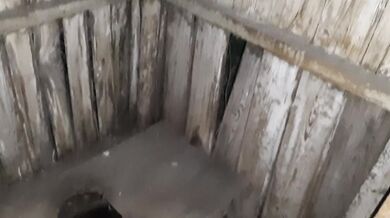 My neighbor licked my pussy in a public village toilet - Lesbian_illusion