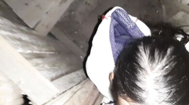 My neighbor licked my pussy in a public village toilet - Lesbian_illusion