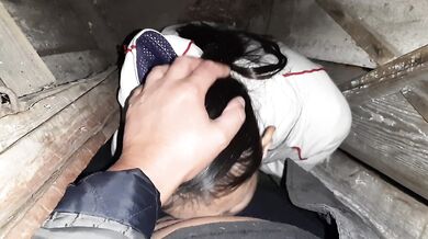 My neighbor licked my pussy in a public village toilet - Lesbian_illusion