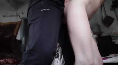 We are hotly and passionately fucking with the housekeeper in the kitchen in different positions