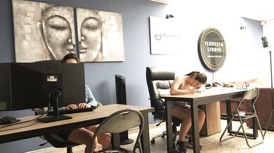 My hot secretaries are recorded having sex in the office