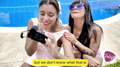 We're going to compete with my stepdaughters to see who makes the best squirt.