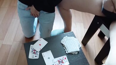 The strip game continued with a hot threesome - IkaSmokS
