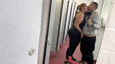 Halftime sex on the toilet