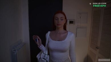 The ex came to pick up her things, but she was fucked in the mouth and pussy