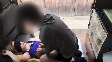 Mature woman used for sex by unknown men for two days in a row. Car sex outdoors.