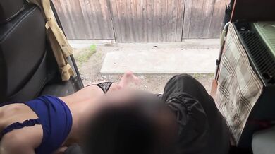 Mature woman used for sex by unknown men for two days in a row. Car sex outdoors.