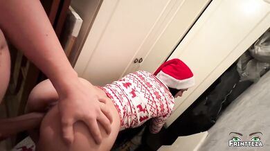 Christmas alone with StepMom part 1. Search for decorations for the Christmas tree. Creampie