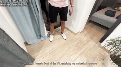 STRANGER CHALLENGE - I trap my AIRBNB owner to get fucked in his apartment