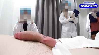 9.2 DAY: THREE NURSES scrutinised my dick in fake hospital.