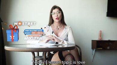 Slutty English Teacher Fucks her Virgin Student