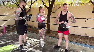 boxing match breaks into awlivv’s first bisexual MMF threesome w/ steve rickz, buck richards