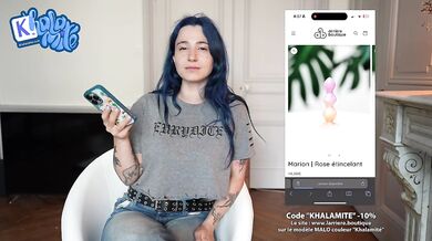 No Need a Men when you have a Big Dildo - French Alt Hairy Girl Masturbating