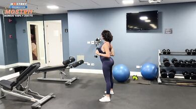 BUSTY MILF gets DRILLED HARD by STRANGER after her GYM session
