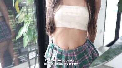 "If you get a boner, I'll have to suck you off" - Dancing Sexy, Blowjob and Cum on her Face