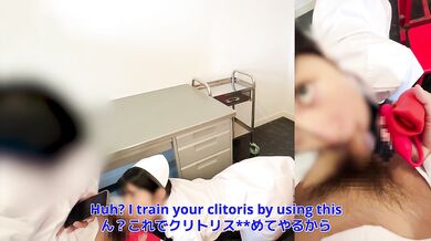 【新人看護師の調教映像】「お医者さんへの性奉仕が私の仕事です…」クンニおもちゃでアナル開発！
