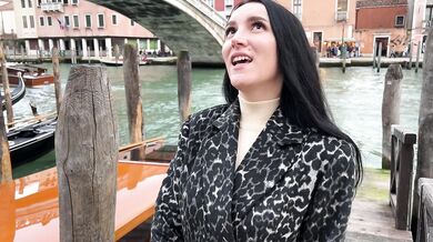 Eva fucks with a stranger in Venice
