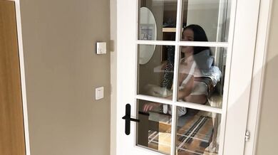 JOI Sexy stepmom teaches stepson how to jerk off