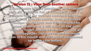 My Cuckold Slave Swallowed a Mouth Full of Cum