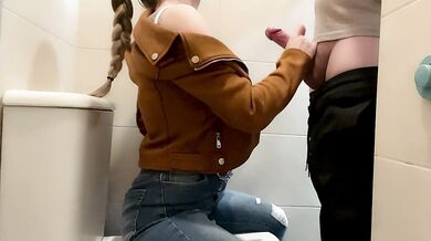 Day 83/365: After dinner I fuck my girlfriend in the ass in the mall bathroom