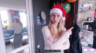 Coal Or Cock? - Santa Fulfills the Wish of a Naughty MILF